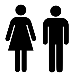 Bathroom - Male & Female Symbols